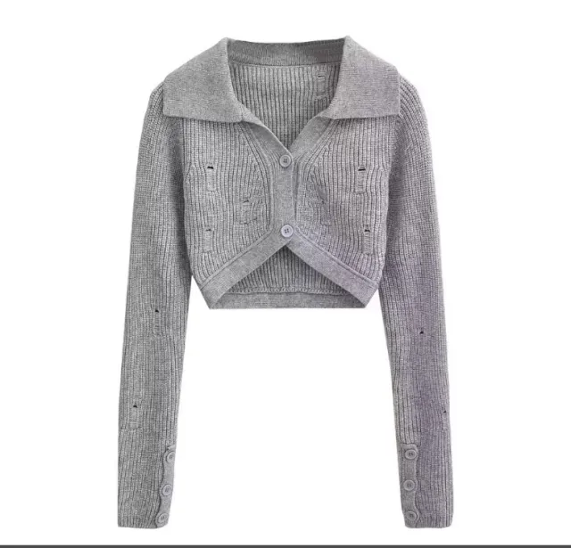 American Style Solid Color Polo Collar Short Suit Gray - Shop at LoveMi