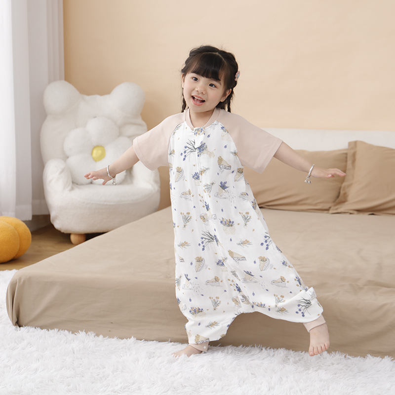Baby Sleeping Bag Springsummer Bamboo Cotton Split-leg