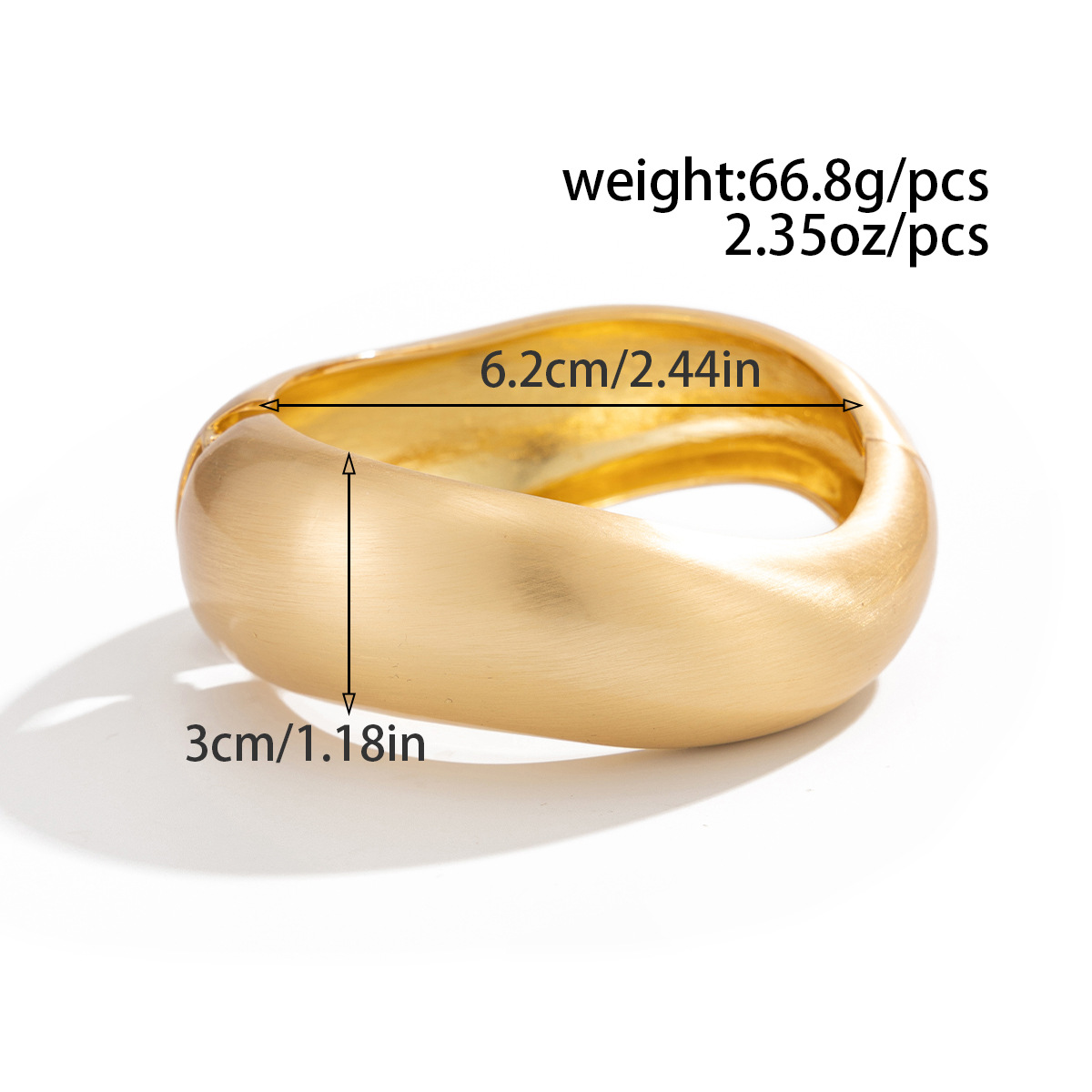 Vintage Peacock Blue Ombre Resin Wide Bracelet