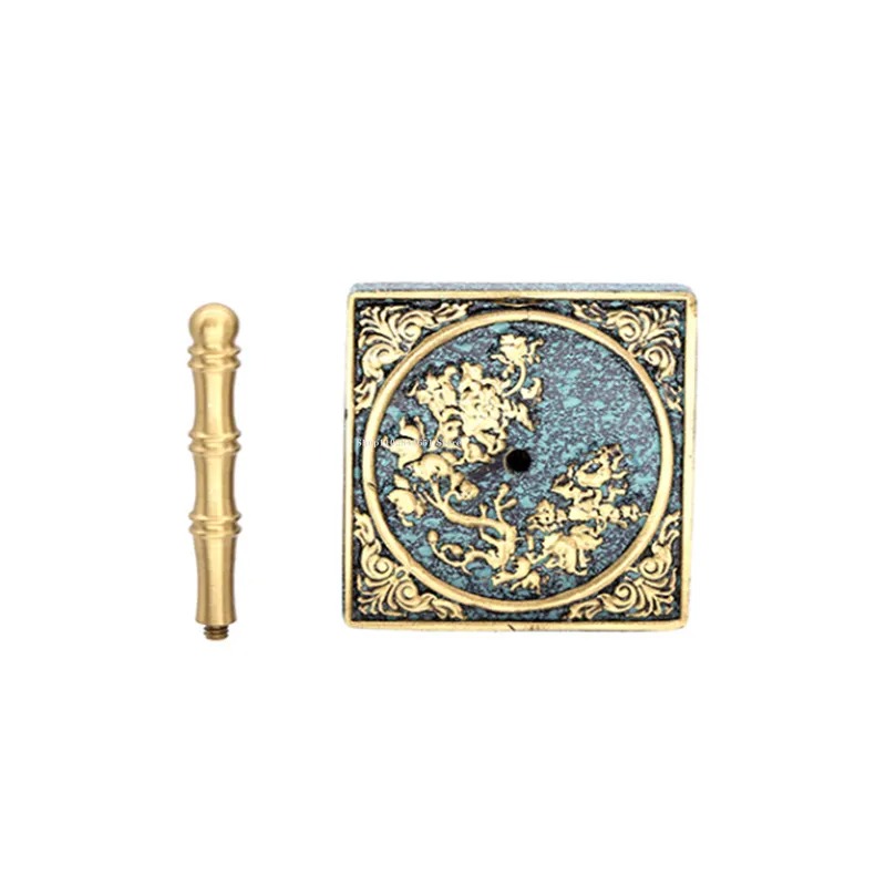 Classical Household Copper Incense Burner Zen Citron Incense Printing Incense Ceremony Entry Tool