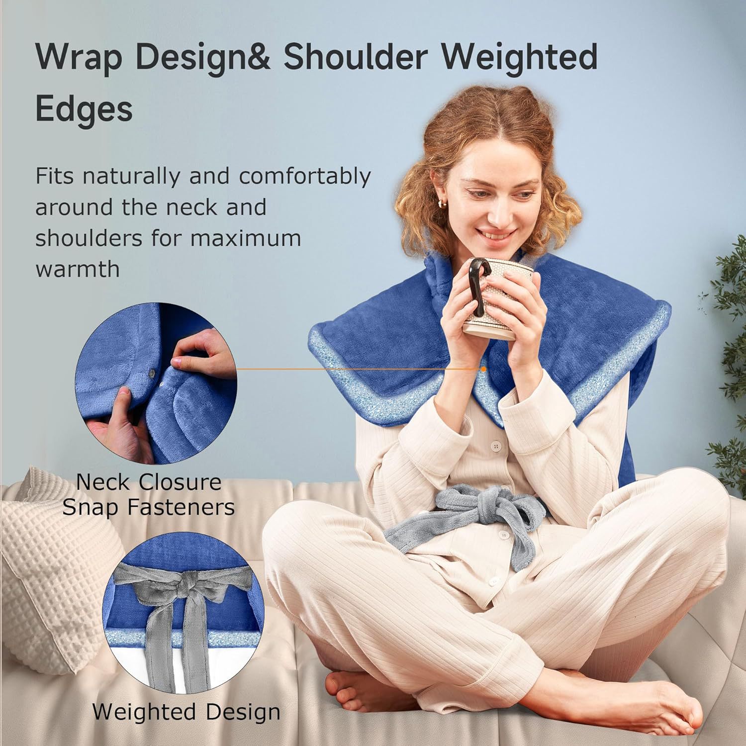 Shoulder And Neck Heating Shawl Multifunctional Electric Blanket