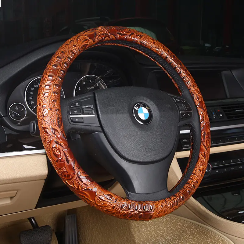 Jacquard Fabric Steering Wheel Cover