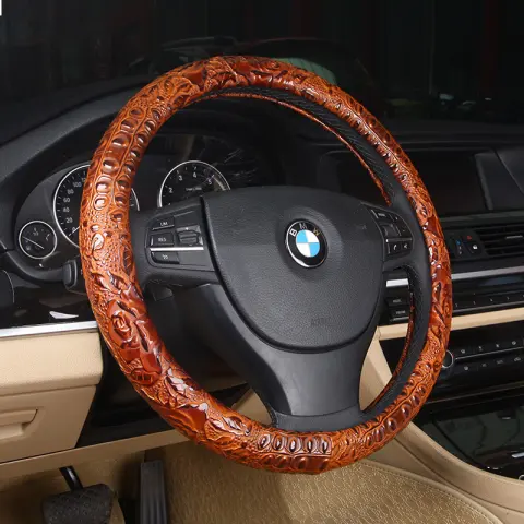 Jacquard Fabric Steering Wheel Cover