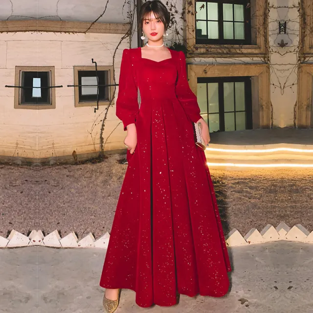 Evening Gown For Banquetselegant And Sophisticated Red - Shop at LoveMi