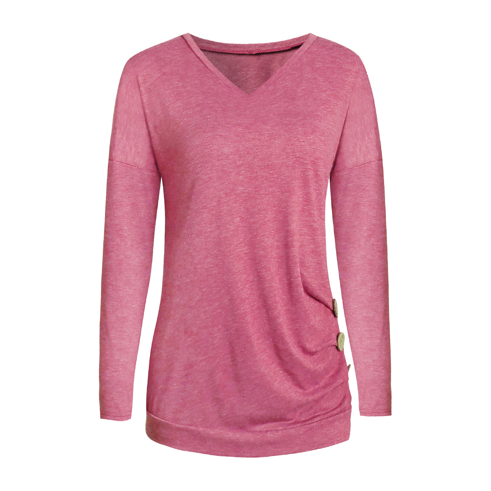 Title 9, V-Neck Solid Color Women