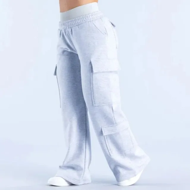 Straight leg Pants Cargo Pocket Loose Gray - Shop at LoveMi
