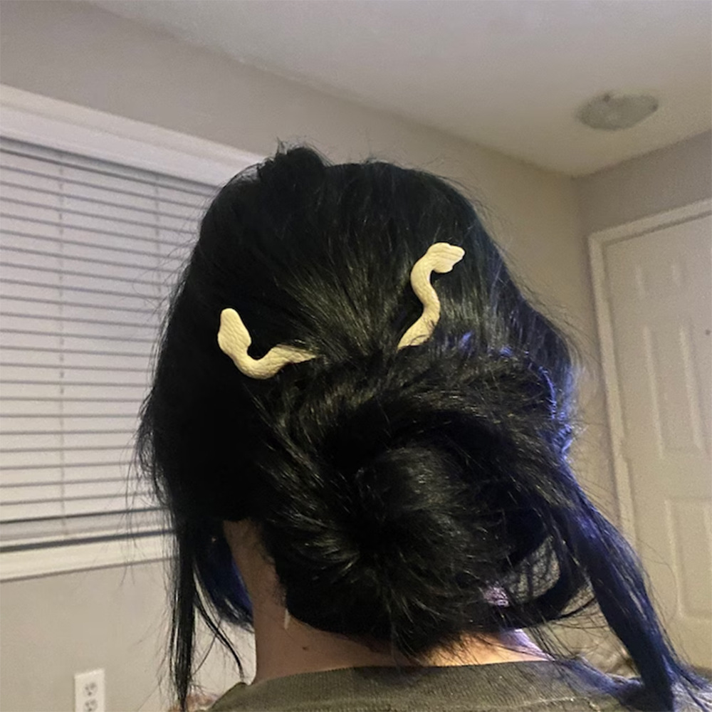 Simple Hair Clasp New Dark Goth Headdress 5