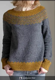 Women's Round Neck Multi color Loose Fashion Pullover Sweater No 8509 - Shop at LoveMi