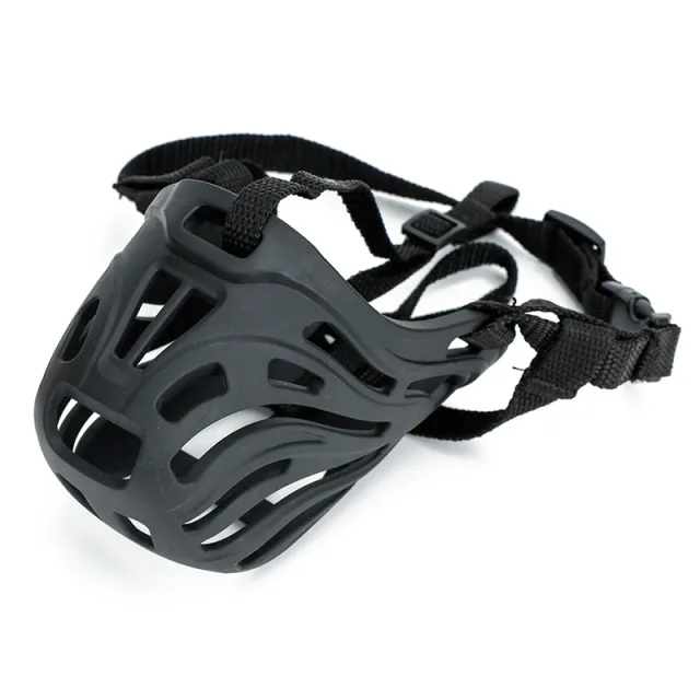 Pet Comfortable Dog Silicone Mouth Cover Mask Black - Shop at LoveMi