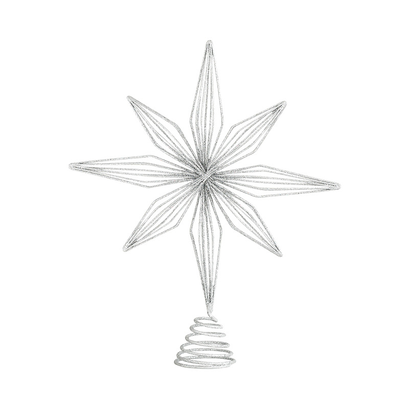 Eight Awn Star Champagne Christmas Decoration Ornaments