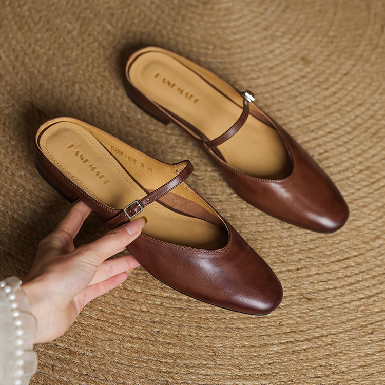 Cowhide Closed-Toe Flats, picture 6 of 6