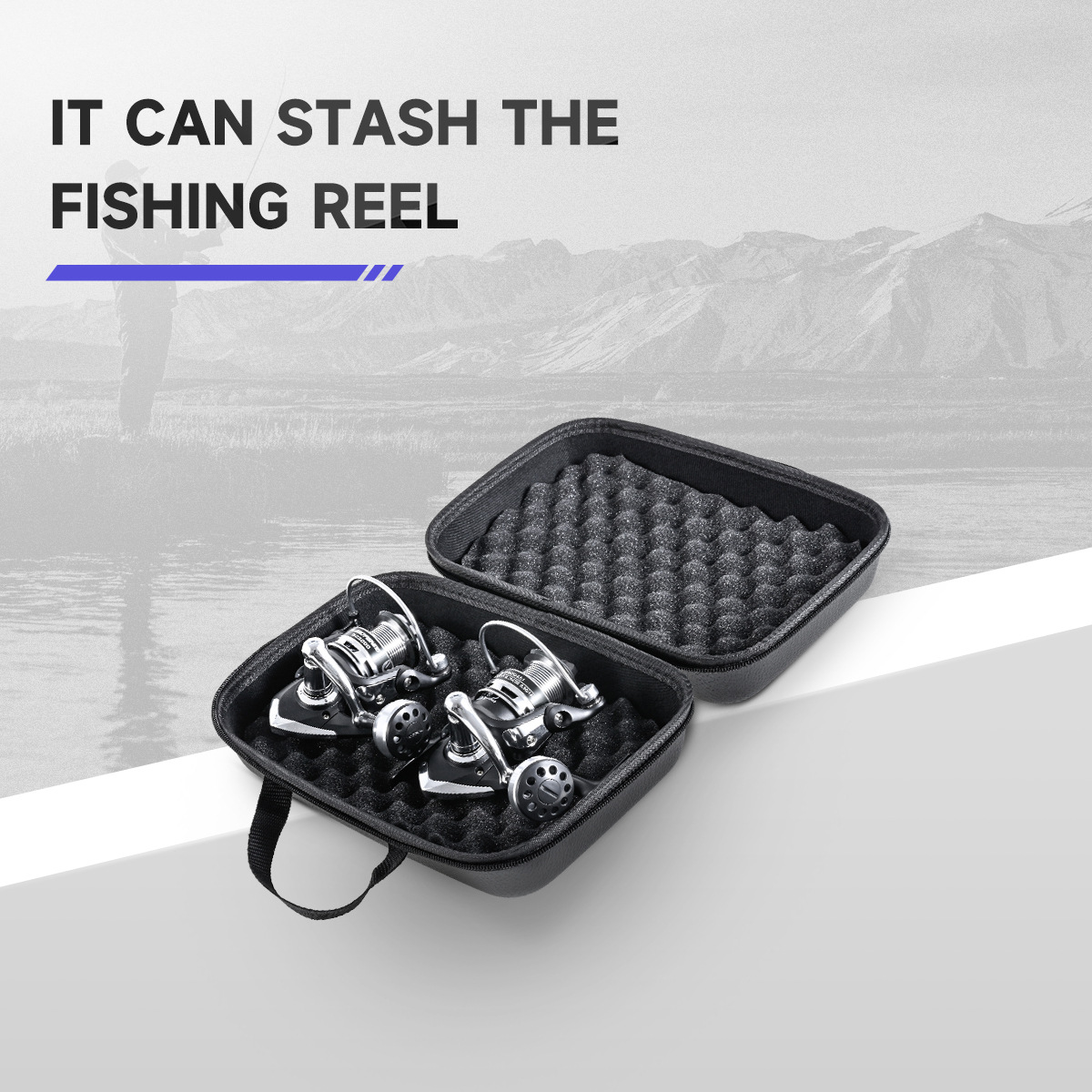 EVA Leather Fishing Reel Bag - Image 2