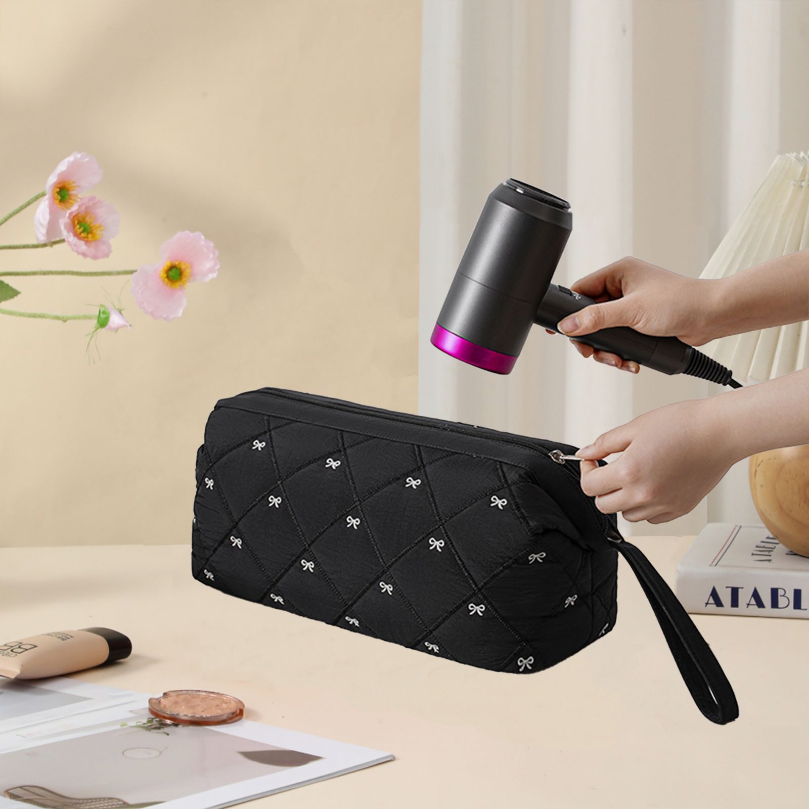 Multi-Function Storage Bag For Curling Irons And Hair Dryers 3