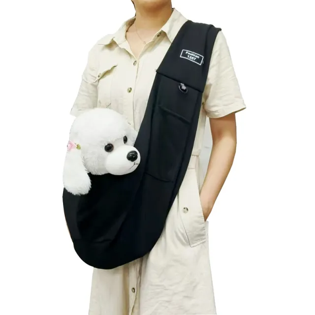 Crossbody Cat Bag Large Capacity Outing Portable Pet Bag Black - Shop at LoveMi