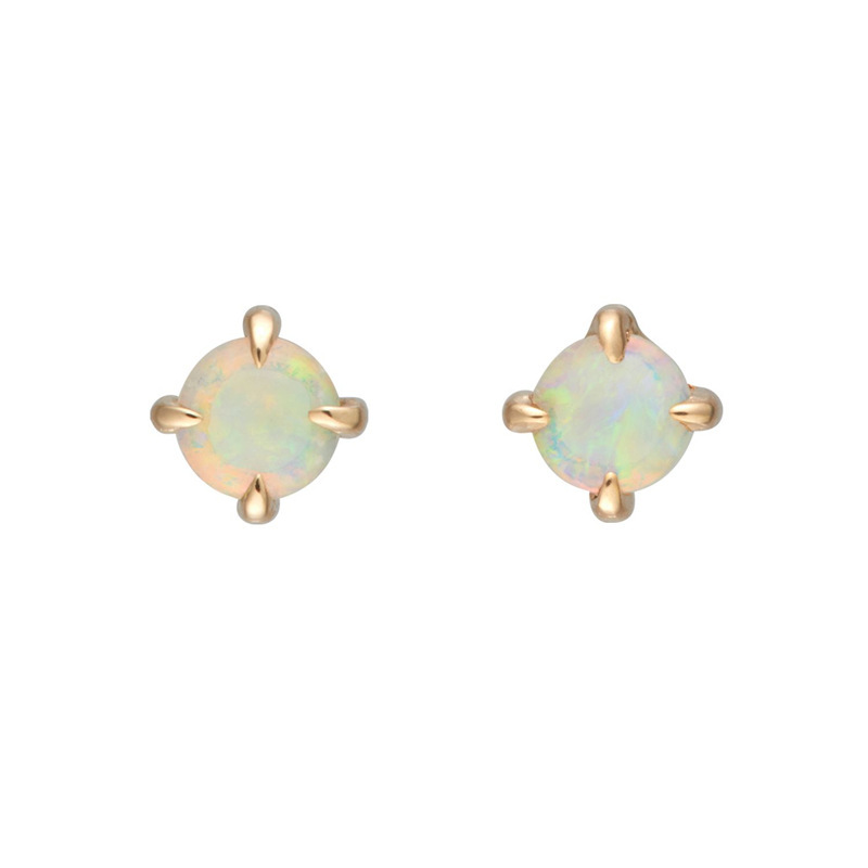 Simple High Quality Opal Women's Earrings