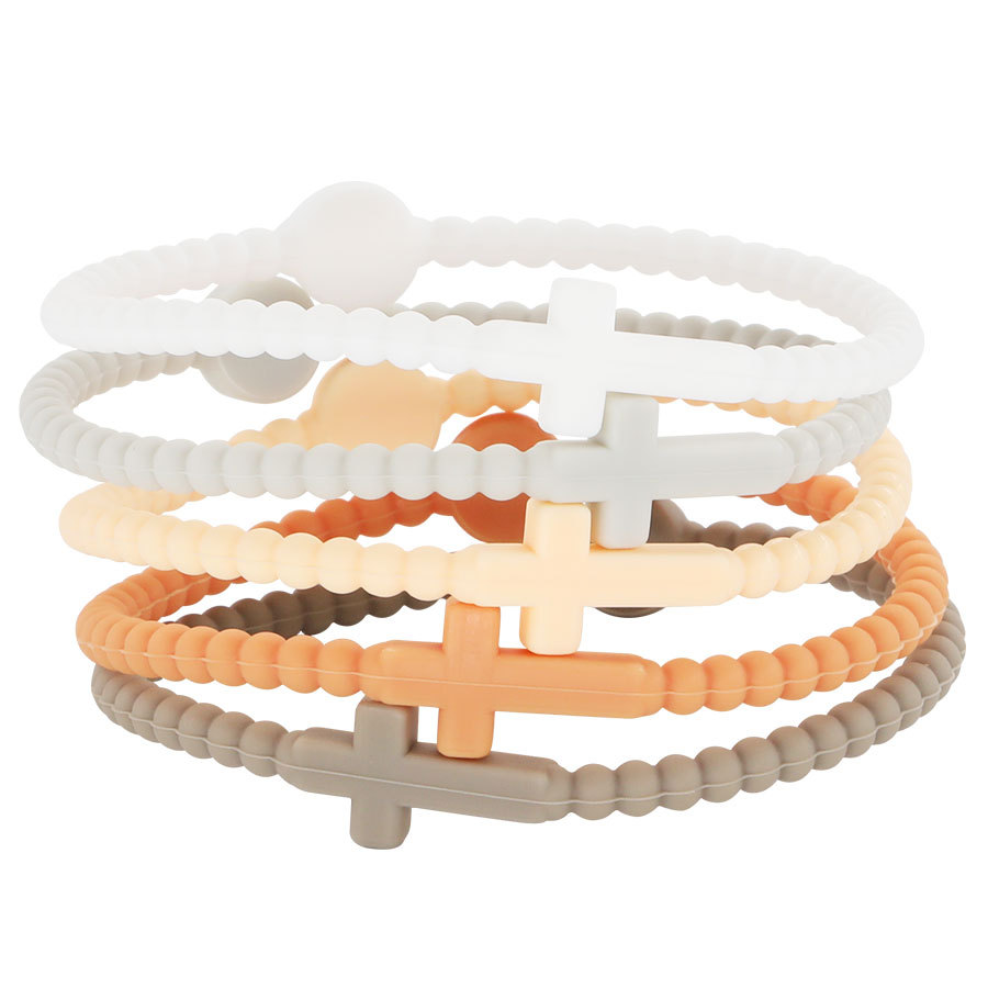 Cross Silicone Children's Simplicity Bracelet
