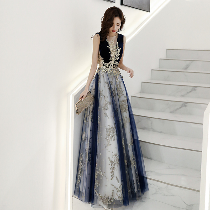 Socialite Dignified Elegant Long Host Annual Meeting Dress