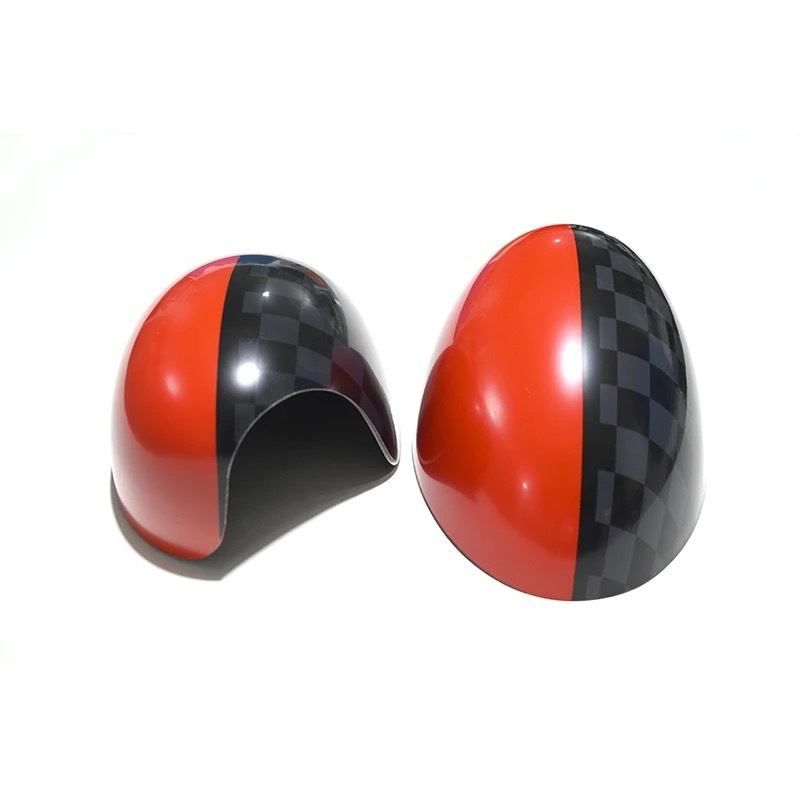 Simple Car Rearview Mirror Cover Exterior Decoration – JCW, Light Hole Left