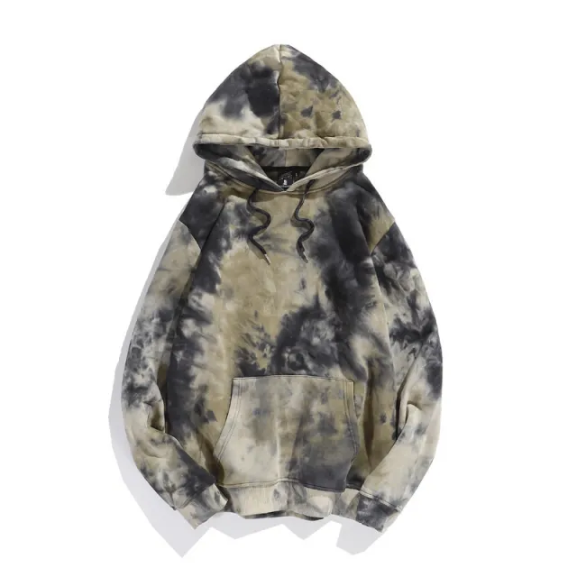 Dark Style Tie dye Gradient Color Style Hoodie Sweater Gradient 05 L - Shop at LoveMi