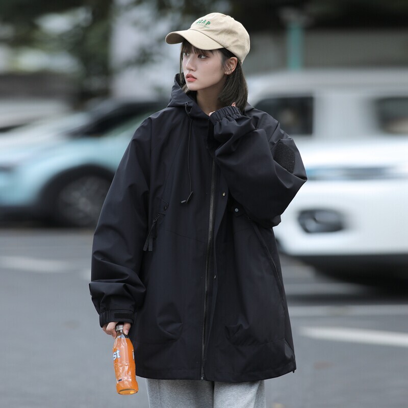 Women's Waterproof Hooded Windproof Shell Jacket