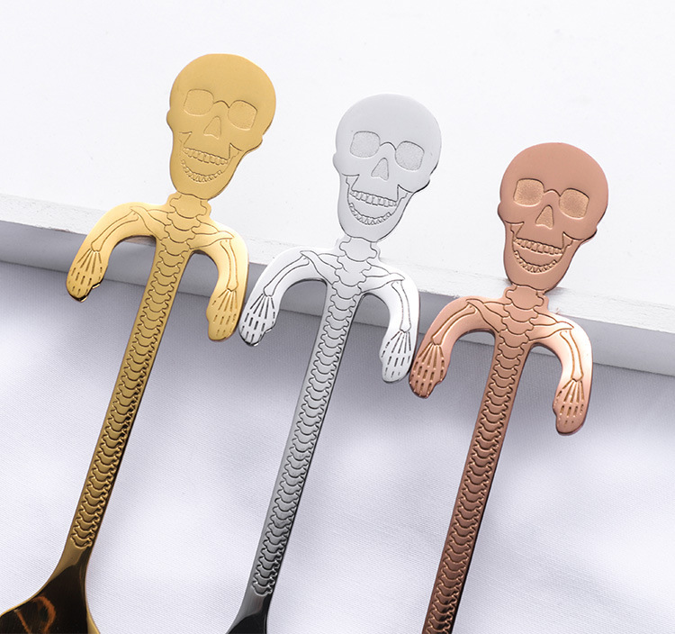 304 Stainless Steel Skull Spoon - Image 11