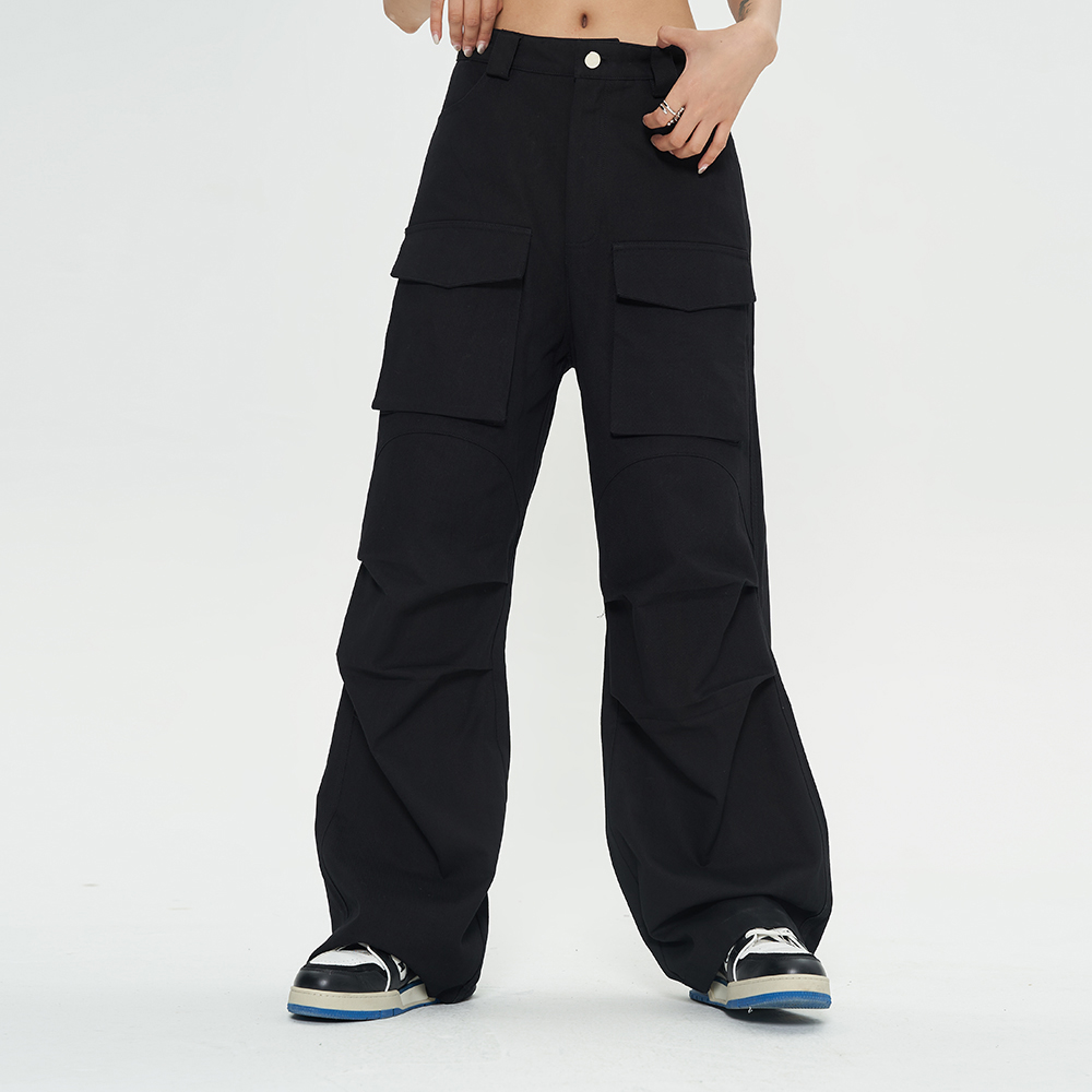 Title 6, Hip Hop Popular Pleated Wide Leg Workwear Pants...