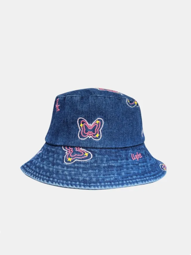 Jean Fisherman Hat Women's Autumn And Winter Sun Protection Sunshade Dark Blue - Shop at LoveMi