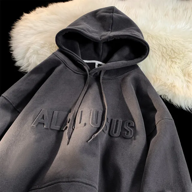 Popular American Heavy Sweater Four Seasons New Dark Gray - Shop at LoveMi