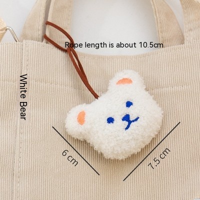 Bear Name Tape White