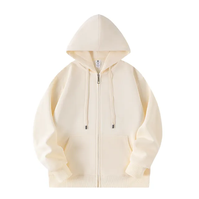 Hooded Gray Sweater For Women Casual Cardigan Coat Beige - Shop at LoveMi