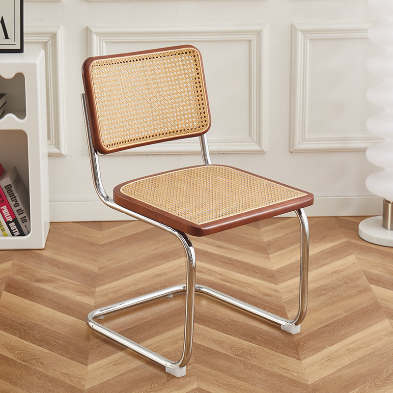 Wicker Arched Chair Solid Wood Nordic-style Balcony Backrest