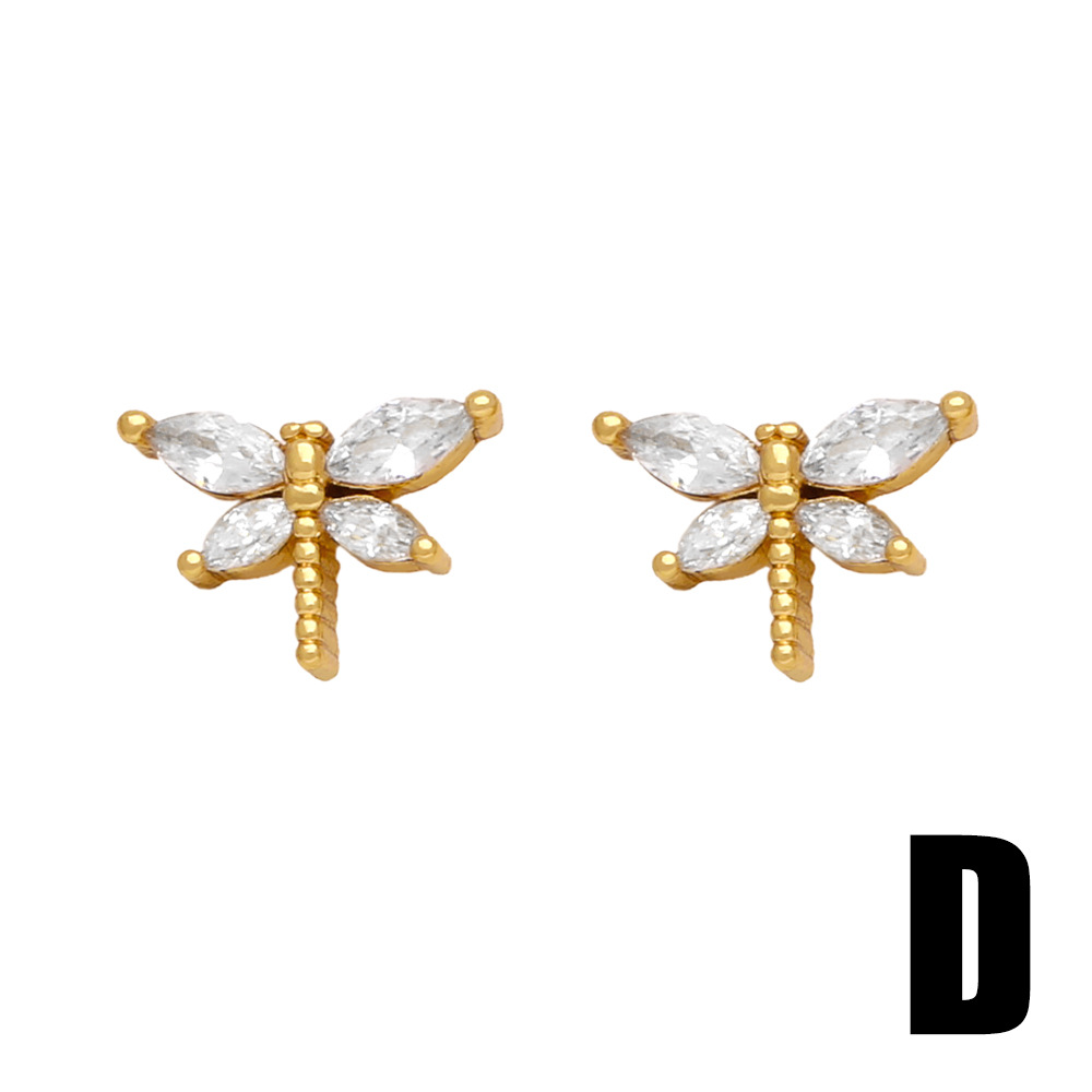 Cute Crab Dragonfly And Snake-Shaped Earrings