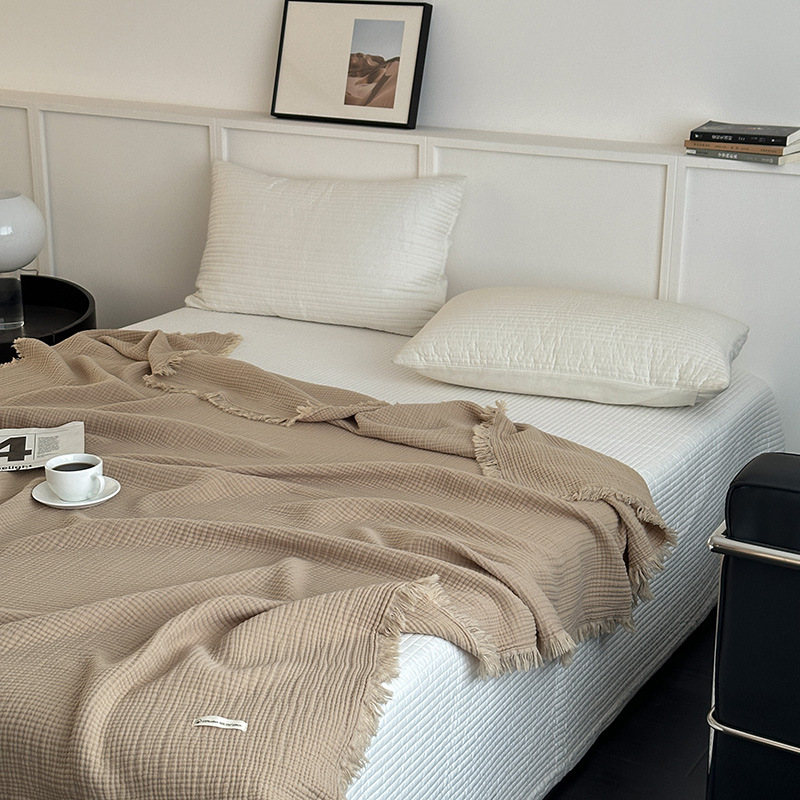 Tassel Towel Pure Cotton Four-layer Gauze Cover Blanket