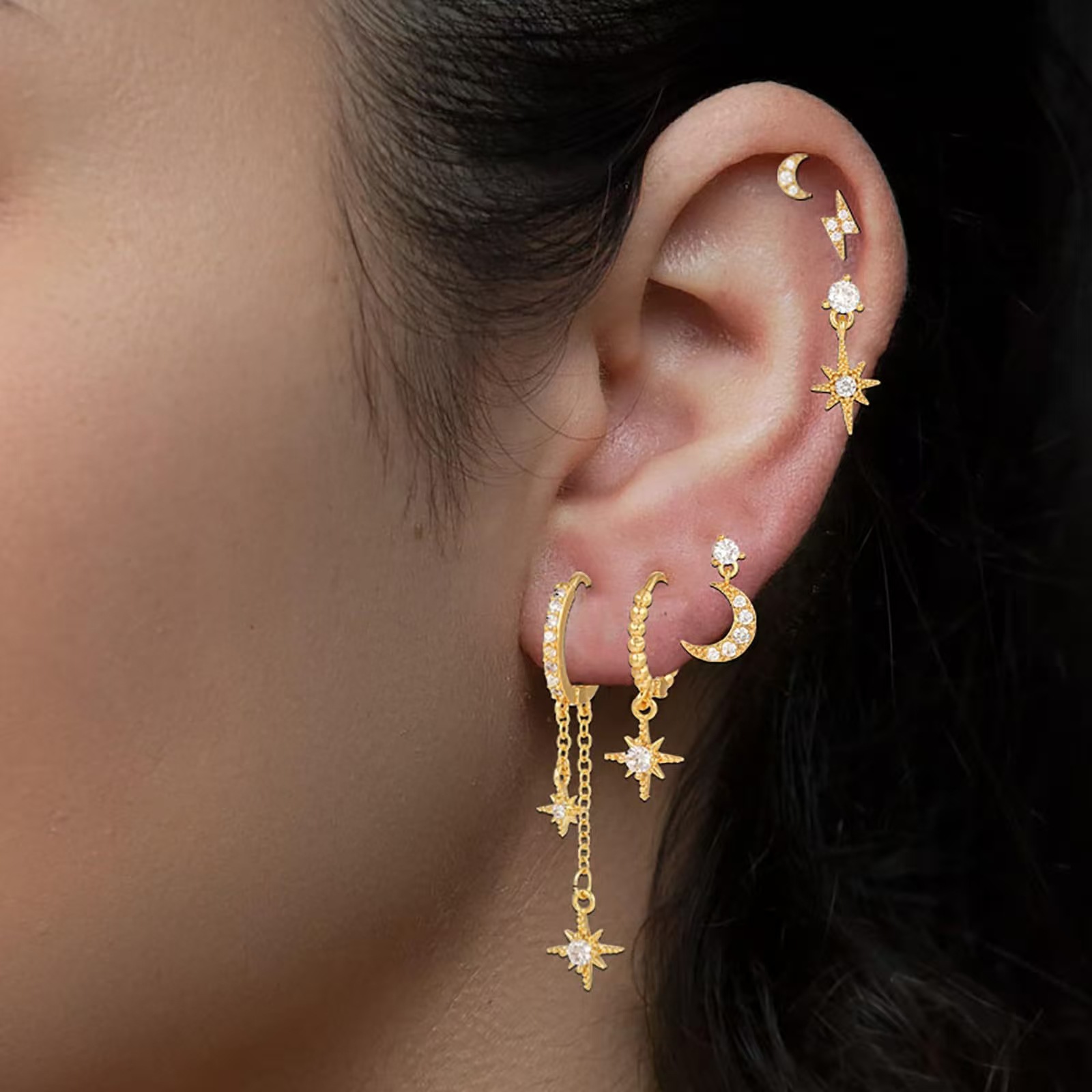 Fashion Zircon Earring Set Womens Earrings