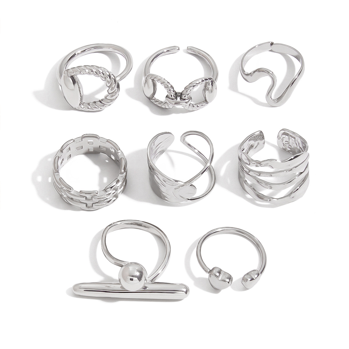 Steel Ring Titanium Steel No Fading