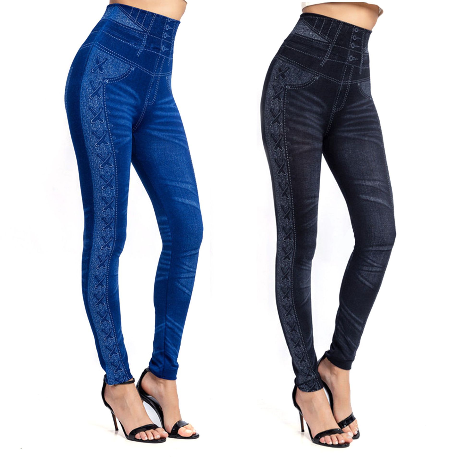 Title 2, Leggings jeans femininas Conforto e estilo em u...