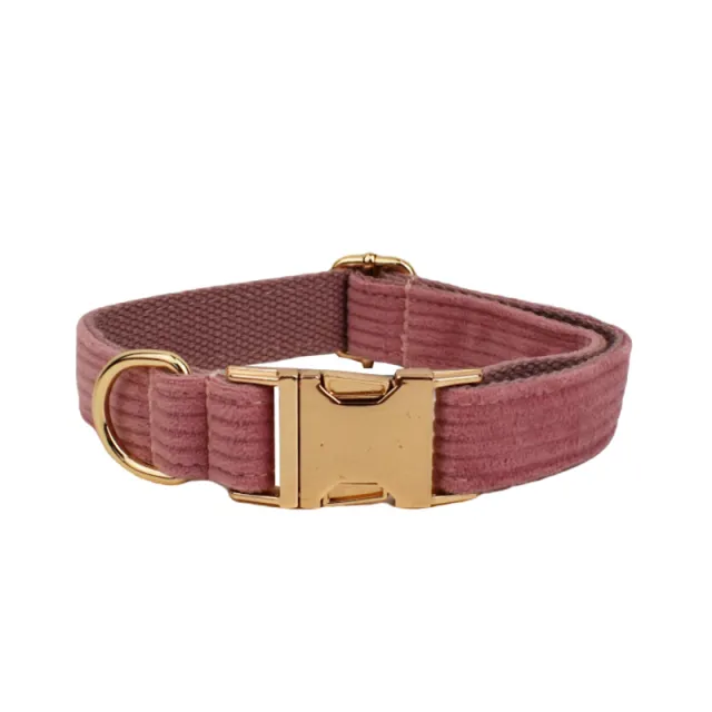Corduroy Pet Collar Traction Rope Dog Collar - Shop at LoveMi