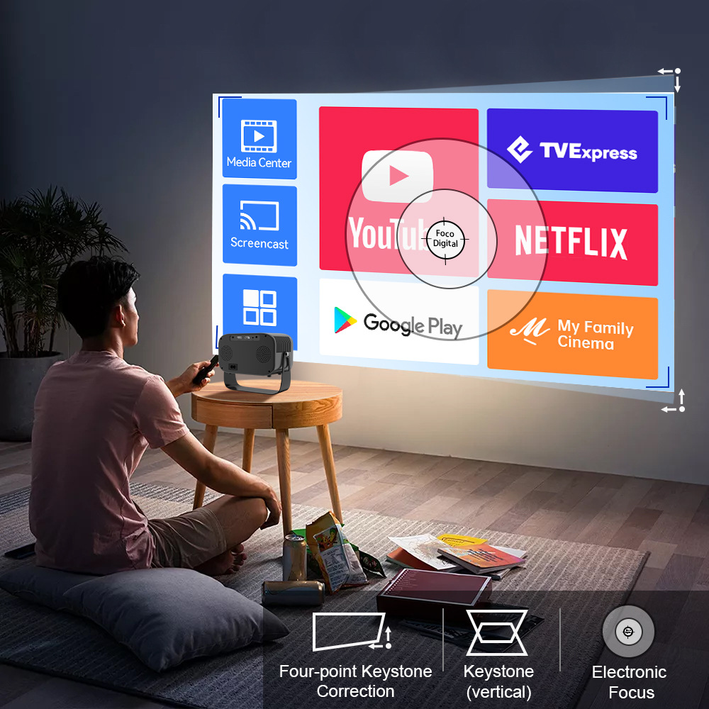 Home Office HD Smart Portable Projector - Image 8