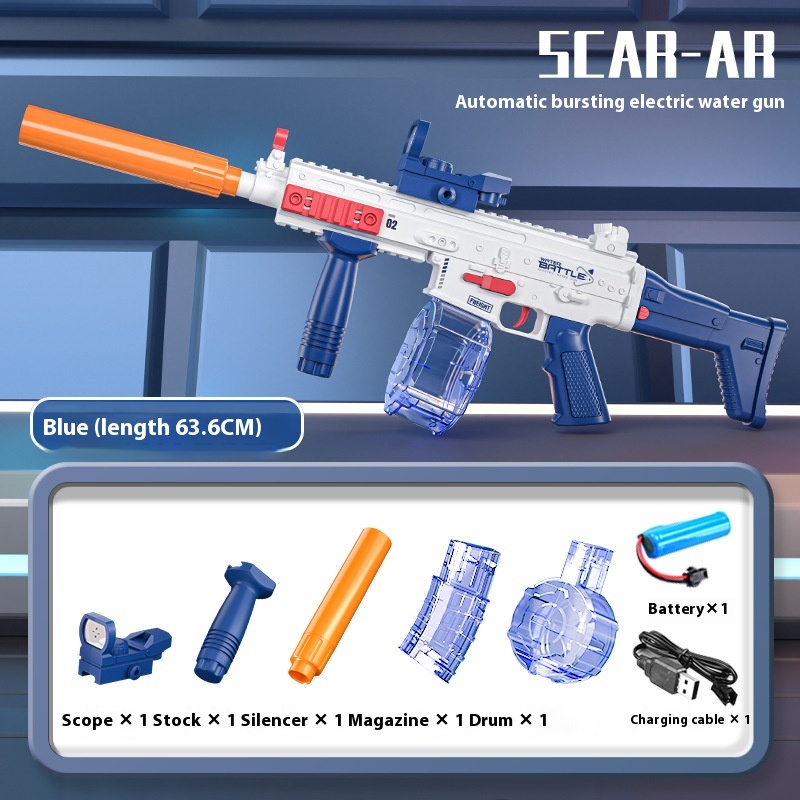 SCAR Water Gun Blue