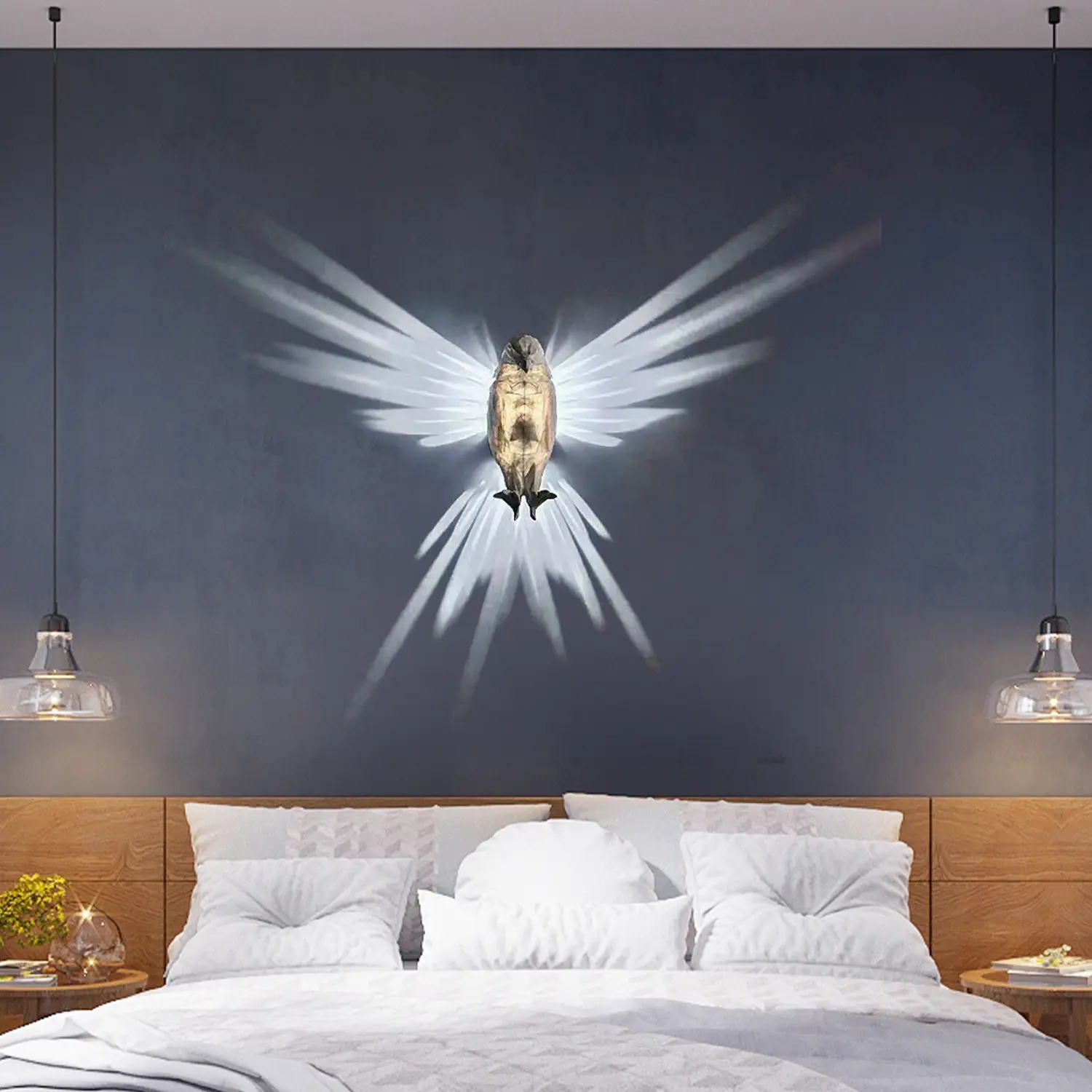 Injection Molding Owl Eagle Night Light Wall