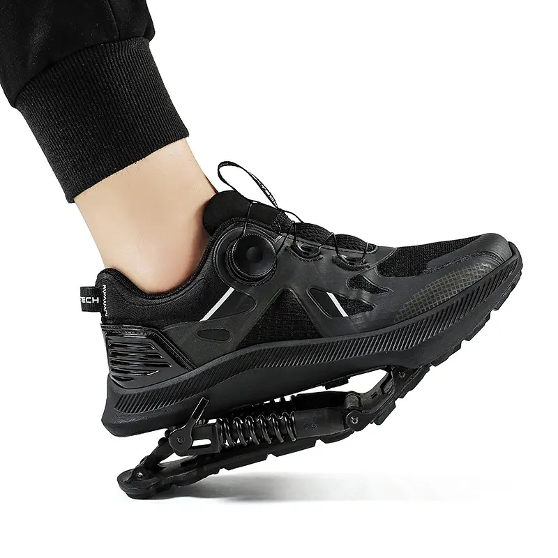 Black Tech Running Shoes Power Mechanical Marathon