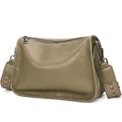 Women's Large Capacity Casual Shoulder Crossbody Bag - Khaki - View 1