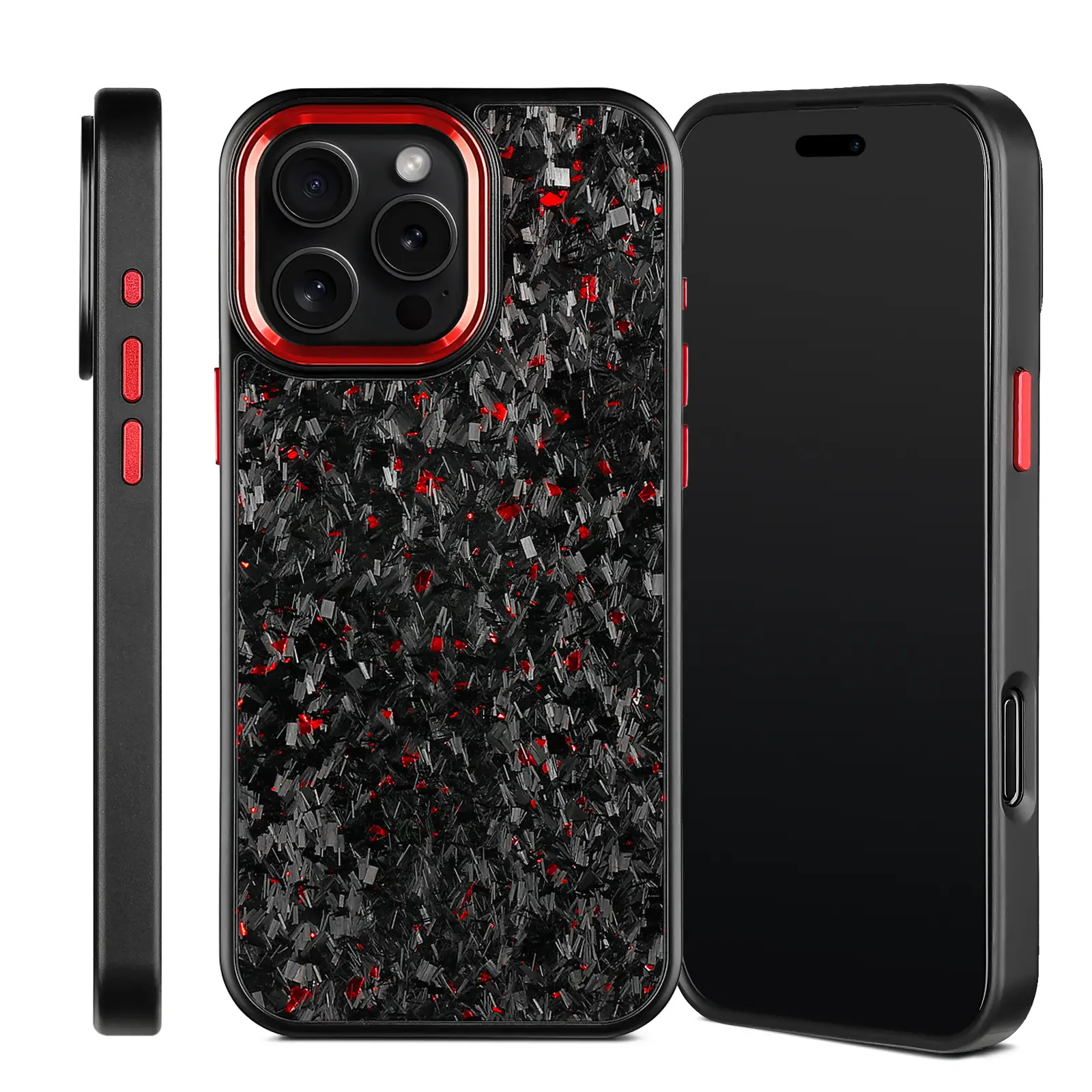 New Metal Frame Carbon Fiber Phone Shell