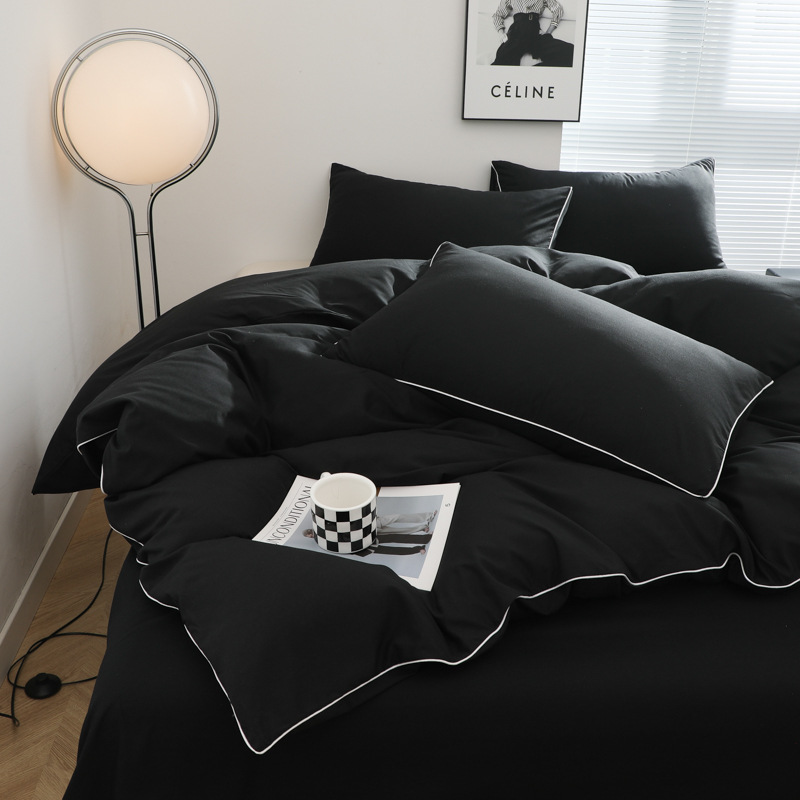 Simple Skin-Friendly Washed Flannel Duvet Cover