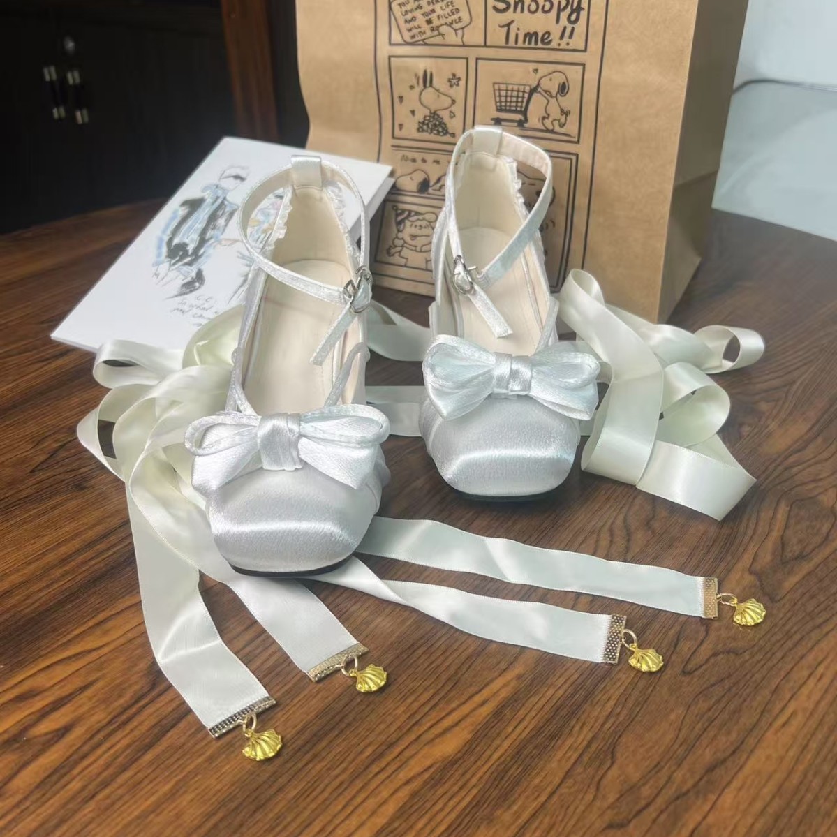 Womens Bow-Knot Lolita High Heels