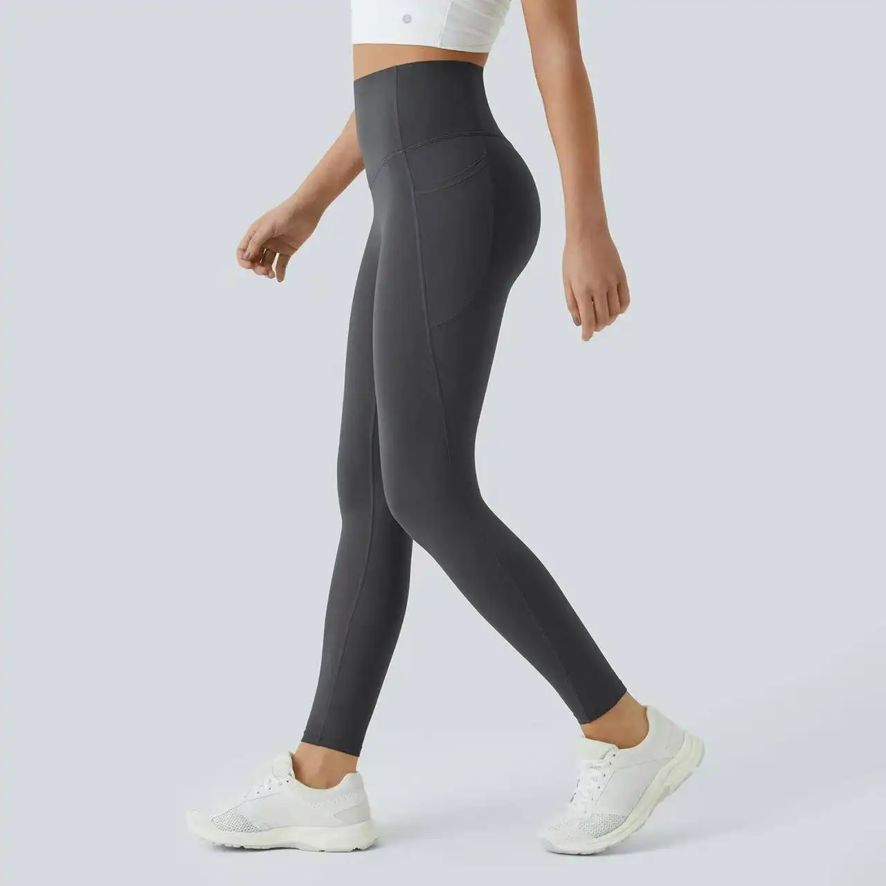 Pocketed High-Waist Butt-Lifting Workout Yoga Pants