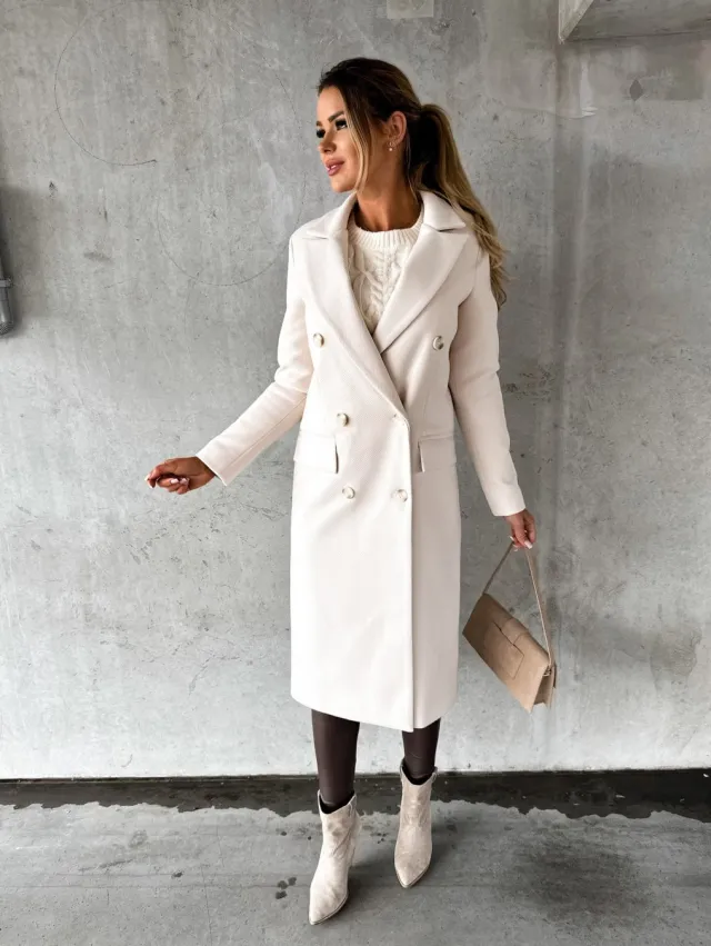 Fashion Casual Woolen Coat Women Apricot - Shop at LoveMi