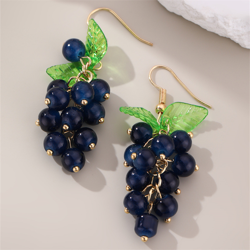 Vintage Design Grape Earrings For Women
