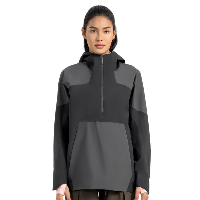 Men’s And Women’s Same Color Matching Shell Jacket
