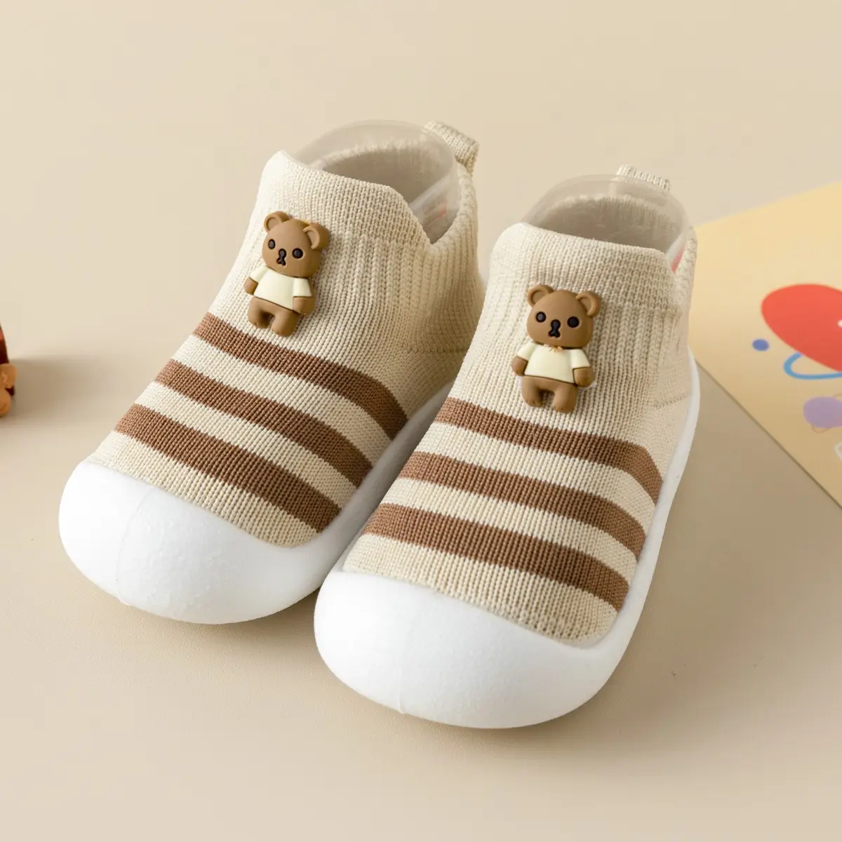 Casual Simple Soft Bottom Non-slip Cartoon Striped